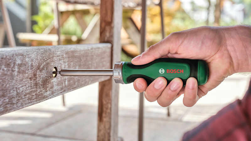 BOSCH Handwerkzeuge Bit-Ratschenschraubendreher + 12 Bits