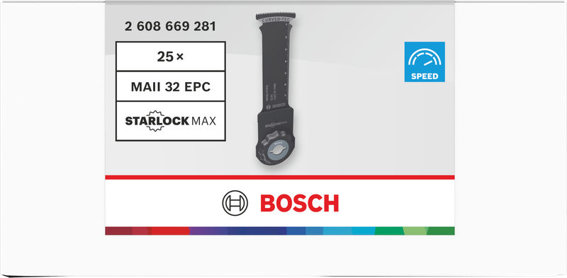 BOSCH MAII 32 EPC Holz Tauchsägeblatt, Starlock, 32 x 80 mm, TU25