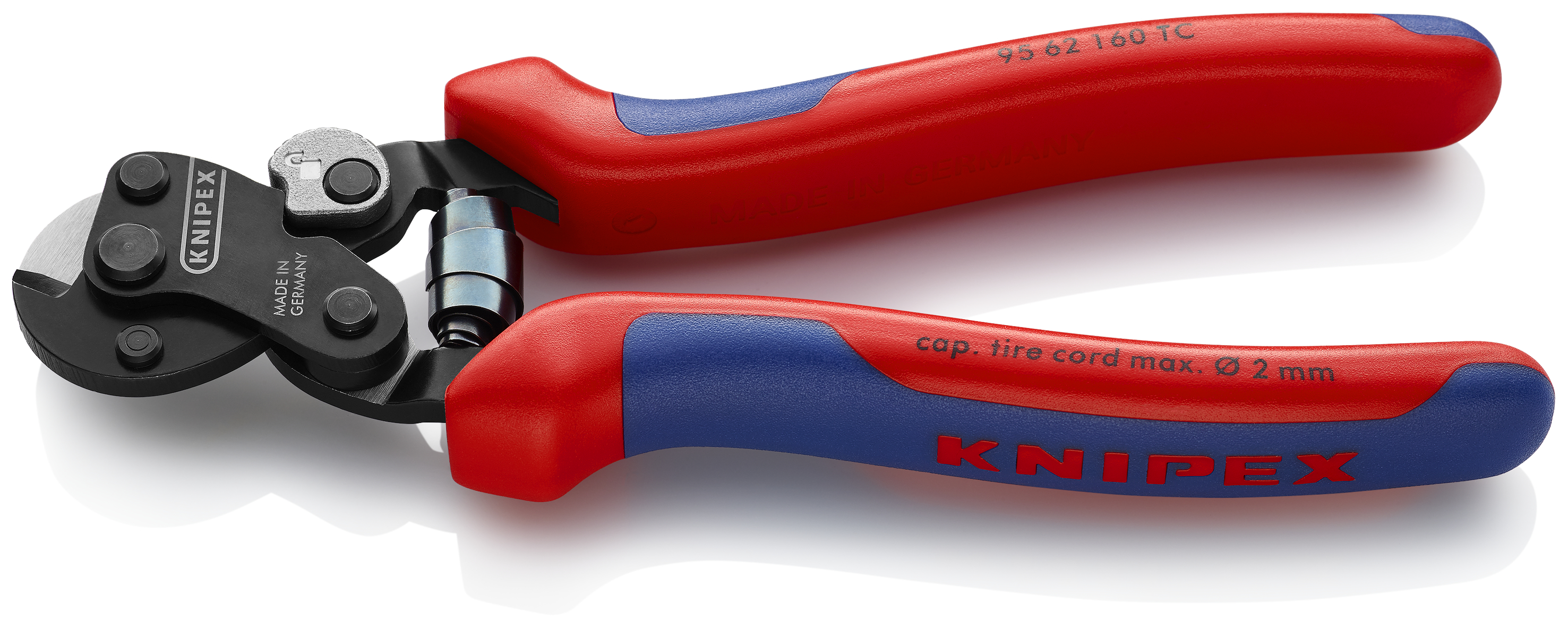 KNIPEX KNIPEX 95 62 160 TC Drahtseilschere für Reifencord 160 mm brüniert mit Mehrkomponenten-Hüllen brüniert KNIPEX KNIPEX 95 62 160 TC Drahtseilschere für Reifencord 160 mm brüniert mit Mehrkomponenten-Hüllen brüniert