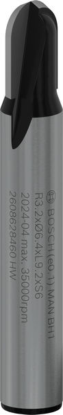 BOSCH PRO Hohlkehlfräser, R 3,2, Schaft 6 mm