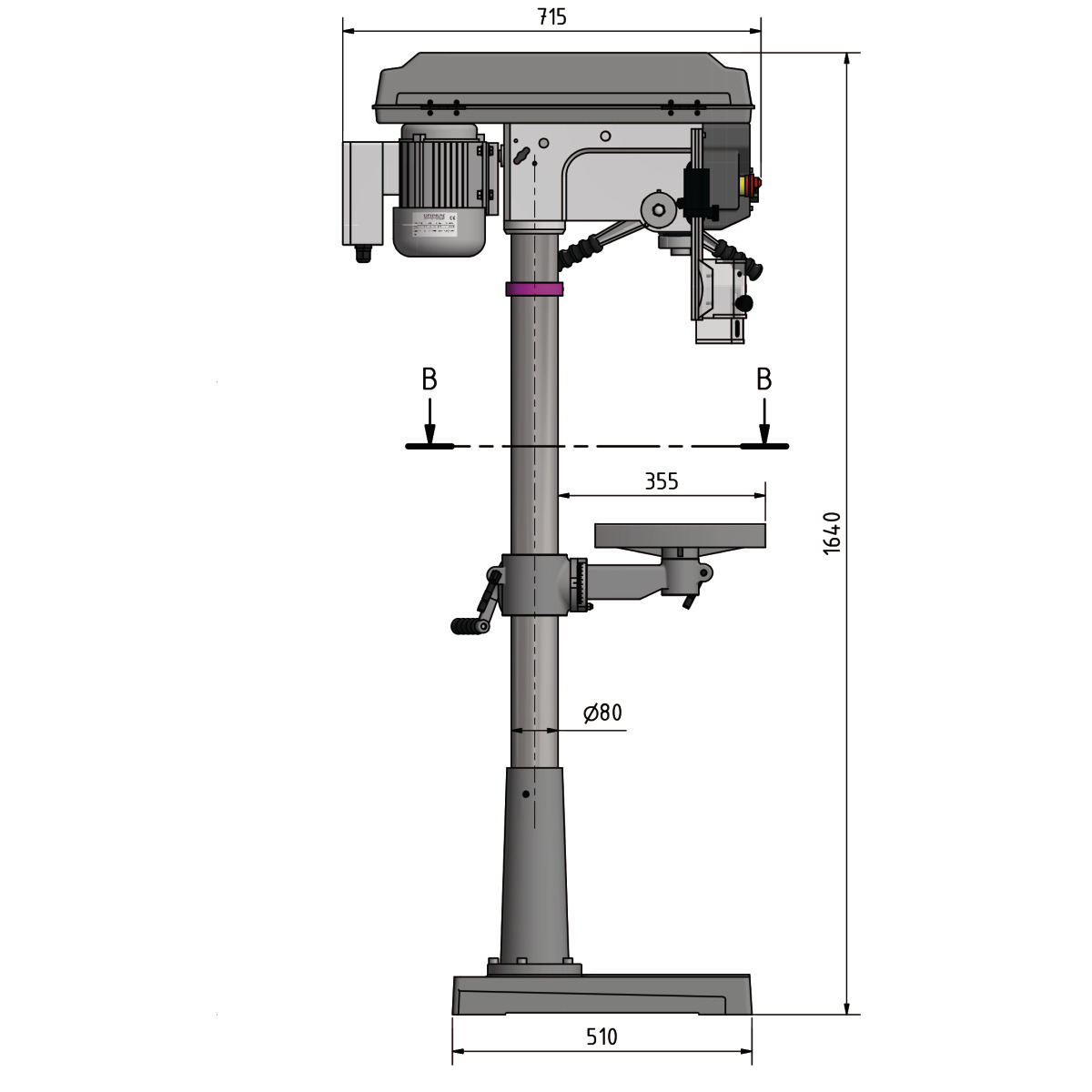 OPTIMUM Säulenbohrmaschine OPTIdrill D 26Pro OPTIMUM Säulenbohrmaschine OPTIdrill D 26Pro