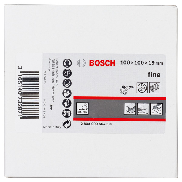 BOSCH Lamellenschleifwalze mit Vlies, 19 mm, fein, 100 mm