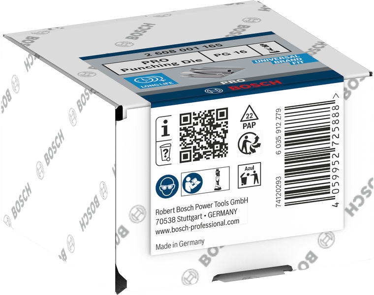 BOSCH PRO Stempel und Matrize, PG16, Edelstahl BOSCH PRO Stempel und Matrize, PG16, Edelstahl