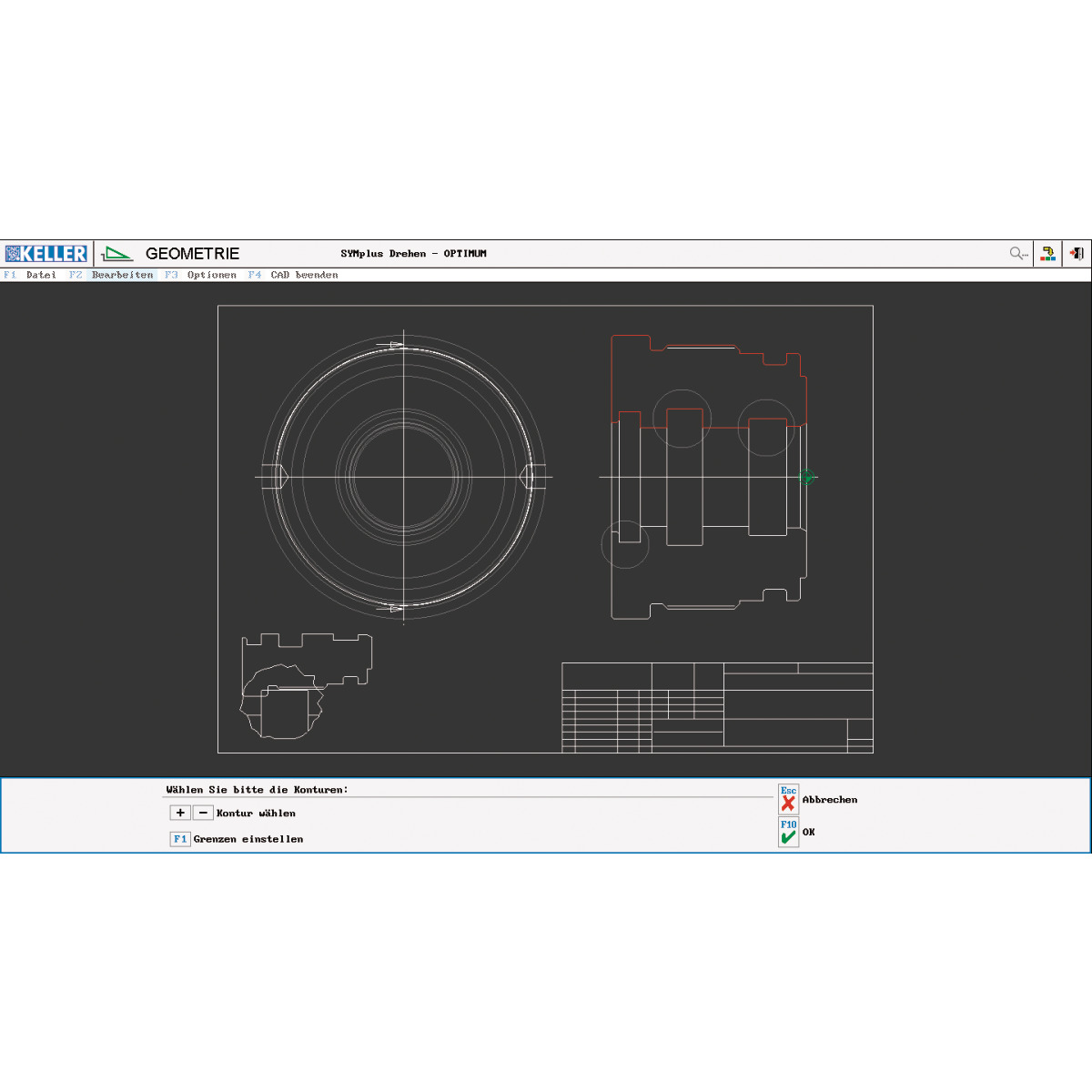 STÜRMER CNC-Software Optimum KELLER SYMplus plusCARE™ Drehen