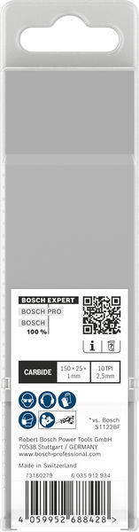 BOSCH EXPERT Medium-Thick Tough Metal S955HHC Säbelsägeblatt, 10-tlg.