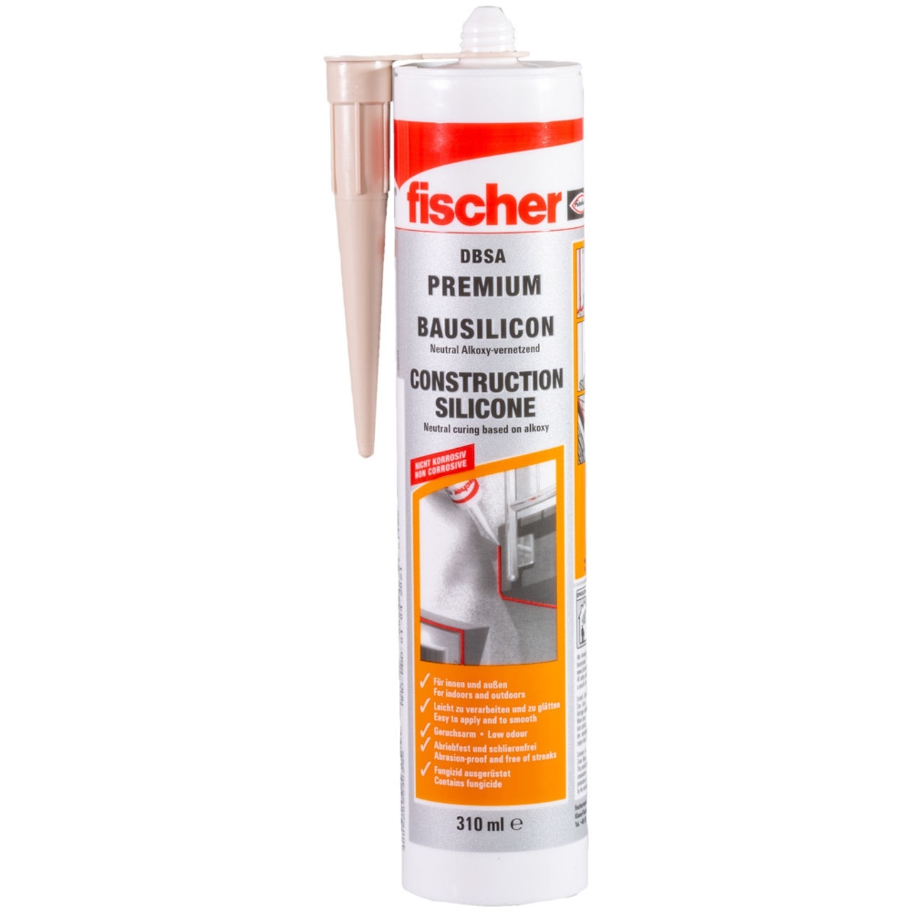 FISCHER Bausilicon DBSA 310ml schwarz