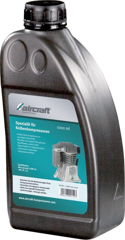 AIRCRAFT Spezialöl für Kolbenkompressoren, 1 l Flasche