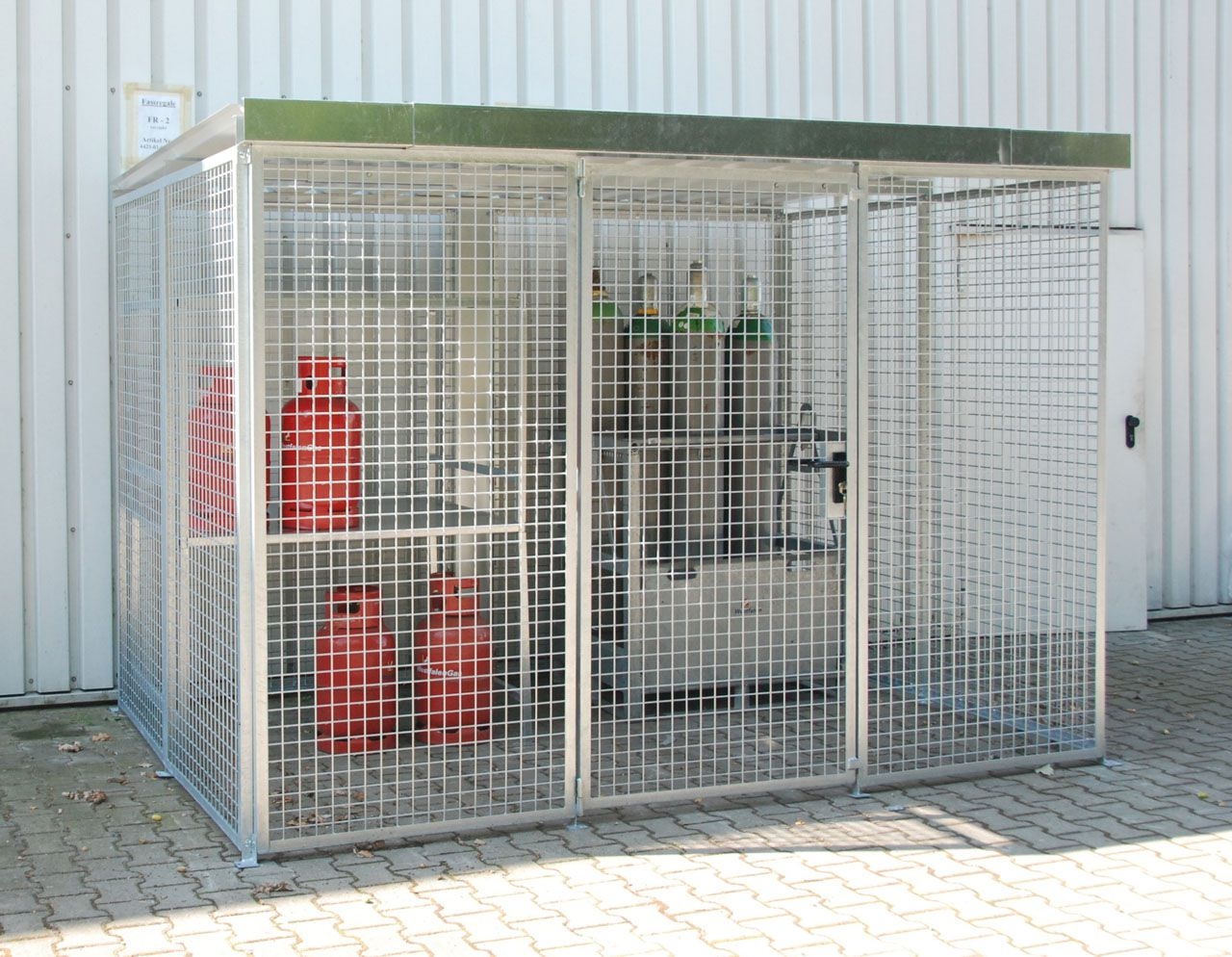 BAUER Gasflaschen-Container GFC-M5/D, feuerverzinkt