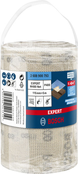 BOSCH EXPERT M480 Schleifnetzrolle, 115x5000mm, K400