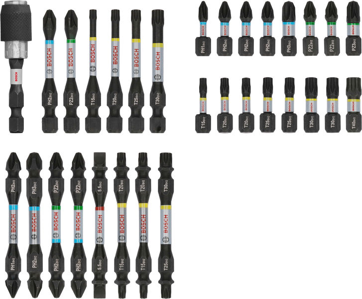 BOSCH PRO Impact Bit Set, Display, 6 x 31-tlg BOSCH PRO Impact Bit Set, Display, 6 x 31-tlg