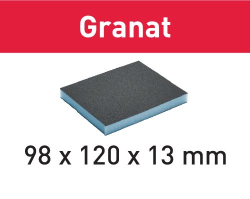 FESTOOL Handschleifschwamm Granat 98x120x13 220 GR/6