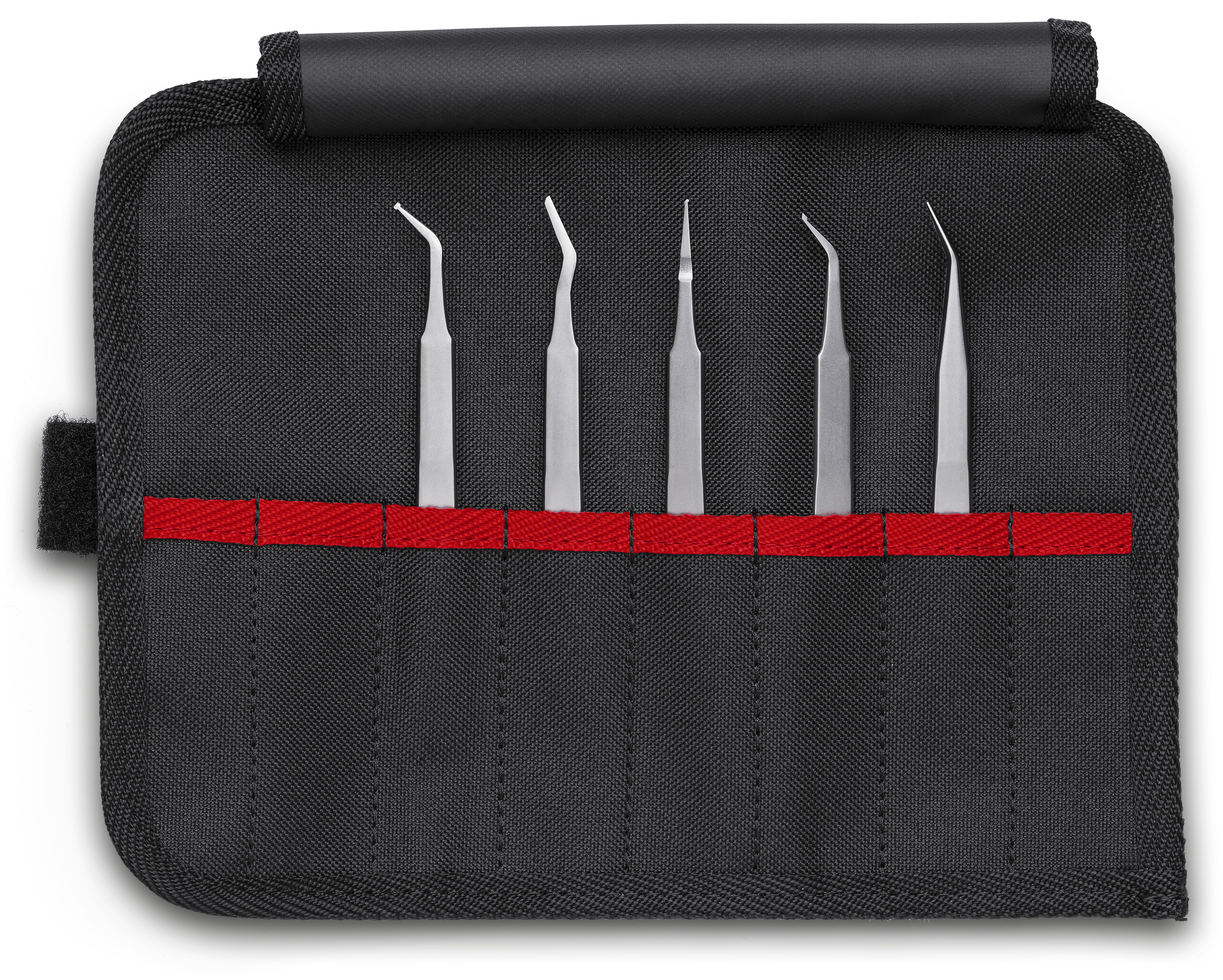 KNIPEX KNIPEX 92 00 03 SMD-Präzisionspinzetten-Set 5-teilig 90 mm KNIPEX KNIPEX 92 00 03 SMD-Präzisionspinzetten-Set 5-teilig 90 mm