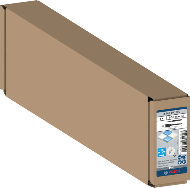 BOSCH PRO SDS max-5C Fliesenmeißel-Set, 50 x 300 mm, 5-tlg. BOSCH PRO SDS max-5C Fliesenmeißel-Set, 50 x 300 mm, 5-tlg.