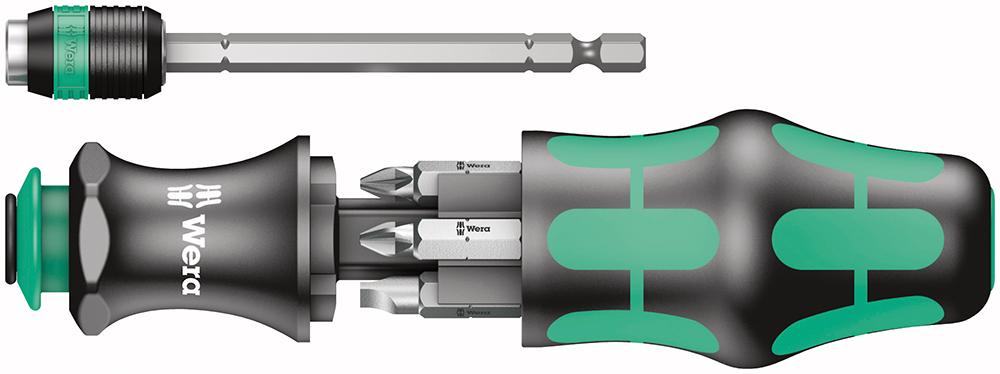 WERA Kombi-Schrauber mit 6 Bits mit Tasche Kraftform Kompakt 20