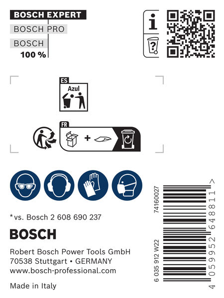BOSCH EXPERT SDS plus-8C Flachmeißel, 25 x 400 mm, 10 -tlg.
