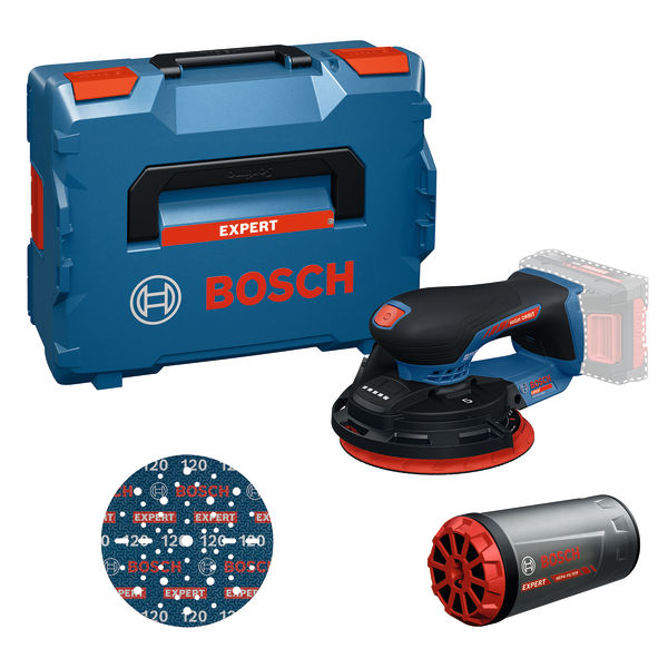 BOSCH Akku-Exzenterschleifer EXEX18V-150-5, L-BOXX 162 BOSCH Akku-Exzenterschleifer EXEX18V-150-5, L-BOXX 162