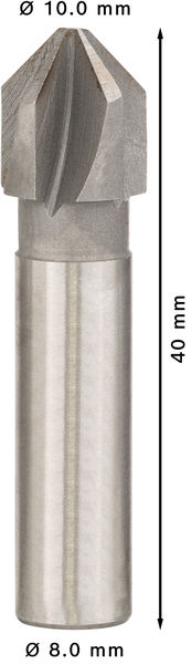 BOSCH PRO Steel HSS Kegelsenker, 10 x 40 mm, M5 BOSCH PRO Steel HSS Kegelsenker, 10 x 40 mm, M5