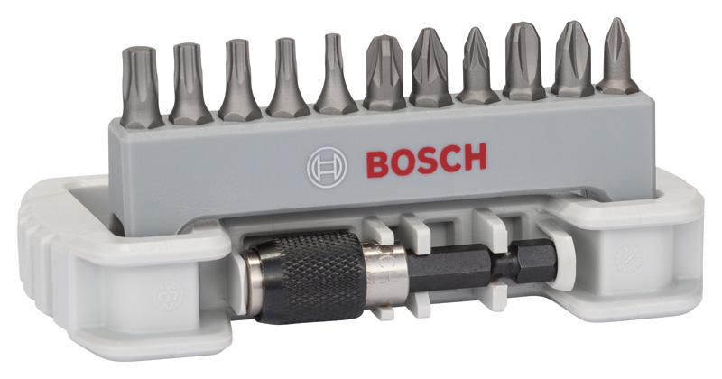BOSCH 11-tlg. Extra Hard Kompaktes Schrauberbit-Set mit Bithalter