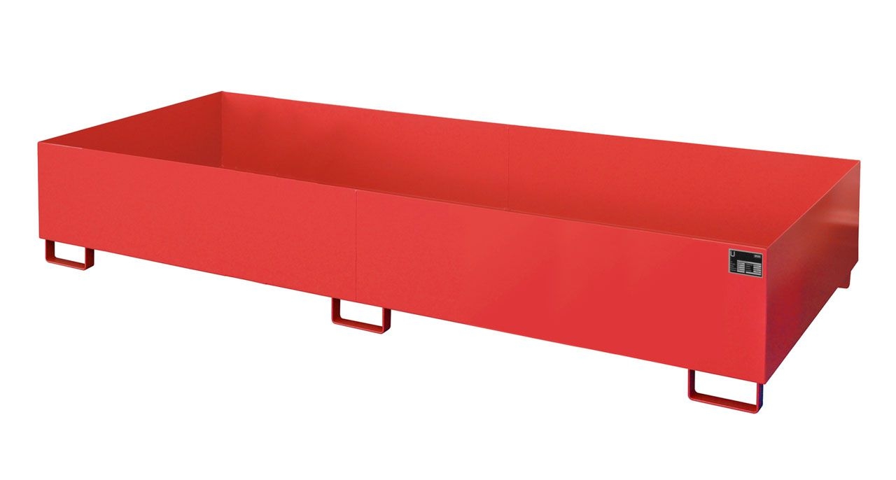 BAUER Regalwanne RW 3300-3, lackiert, Feuerrot