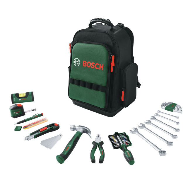 BOSCH Handwerkzeuge Werkzeugrucksack-Set 60-teilig BOSCH Handwerkzeuge Werkzeugrucksack-Set 60-teilig