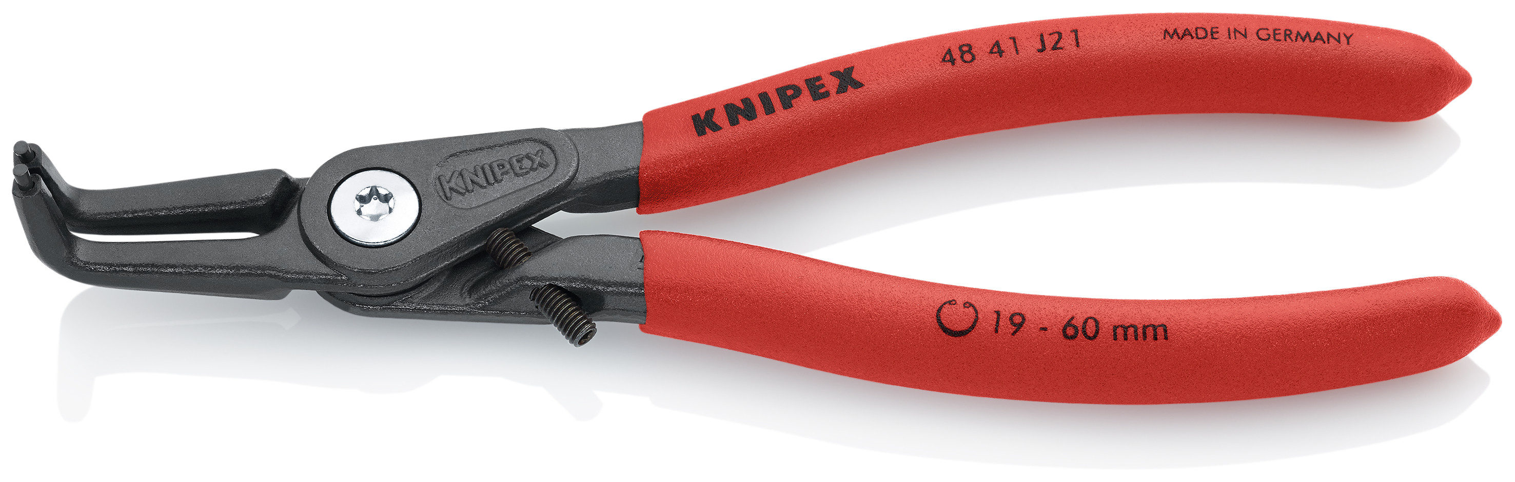 KNIPEX KNIPEX 48 41 J21 Präzisions-Sicherungsringzange für Innenringe in Bohrungen 165 mm grau atramentiert mit rutschhemmendem Kunststoff überzogen KNIPEX KNIPEX 48 41 J21 Präzisions-Sicherungsringzange für Innenringe in Bohrungen 165 mm grau atramentiert mit rutschhemmendem Kunststoff überzogen