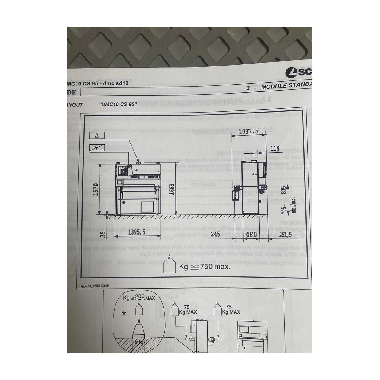 SCM Breitbandschleifmaschine dmc sd 10 SCM Breitbandschleifmaschine dmc sd 10