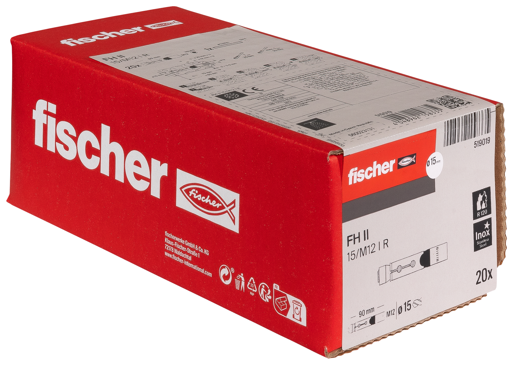 FISCHER DEUTSCHLAND Innengewindeanker FH II 15/M12 I R FISCHER DEUTSCHLAND Innengewindeanker FH II 15/M12 I R