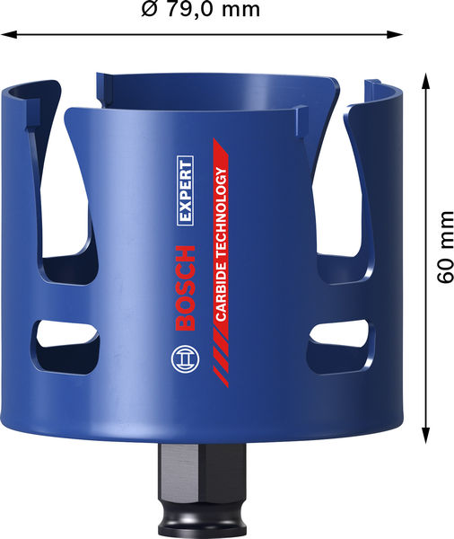 BOSCH EXPERT Construction Material Power Change Plus Lochsäge, 79 x 60 mm BOSCH EXPERT Construction Material Power Change Plus Lochsäge, 79 x 60 mm
