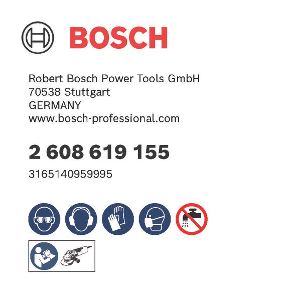 BOSCH PRO R574 X-Lock Fiberscheibe, 115 mm, G60