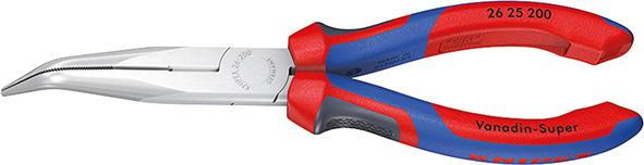 KNIPEX Storchschnabelzange verchromt gebogen mit Mehrkomponenten-Griffen 20mm KNIPEX Storchschnabelzange verchromt gebogen mit Mehrkomponenten-Griffen 20mm
