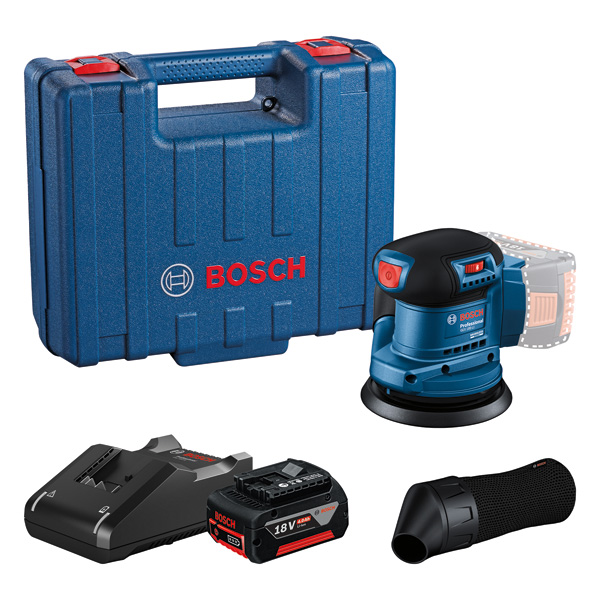 BOSCH Exzenterschleifer GEX 185-LI, 1 x Akku GBA 18V 4.0Ah im Handwerkerkoffer BOSCH Exzenterschleifer GEX 185-LI, 1 x Akku GBA 18V 4.0Ah im Handwerkerkoffer