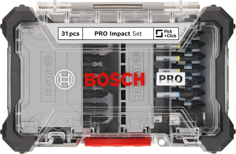 BOSCH PRO Impact Bit Set, Display, 6 x 31-tlg