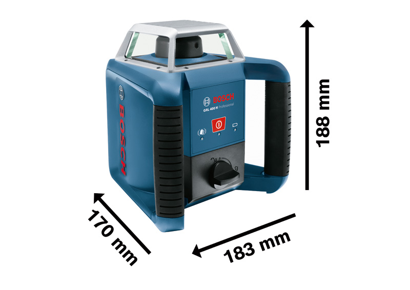 BOSCH Rotationslaser GRL 400 H im Handwerkerkoffer BOSCH Rotationslaser GRL 400 H im Handwerkerkoffer