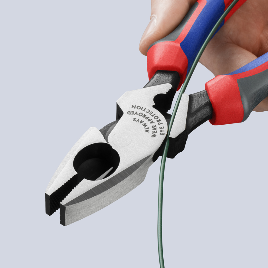 KNIPEX KNIPEX 09 12 240 Kraft-Kombizange "Lineman's Pliers" amerikanisches Modell 240 mm schwarz atramentiert mit Comfort-Griffen poliert KNIPEX KNIPEX 09 12 240 Kraft-Kombizange "Lineman's Pliers" amerikanisches Modell 240 mm schwarz atramentiert mit Comfort-Griffen poliert
