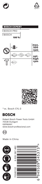 BOSCH EXPERT HEX-9 Multi Construction Bohrer, 3.5x45x90 mm BOSCH EXPERT HEX-9 Multi Construction Bohrer, 3.5x45x90 mm