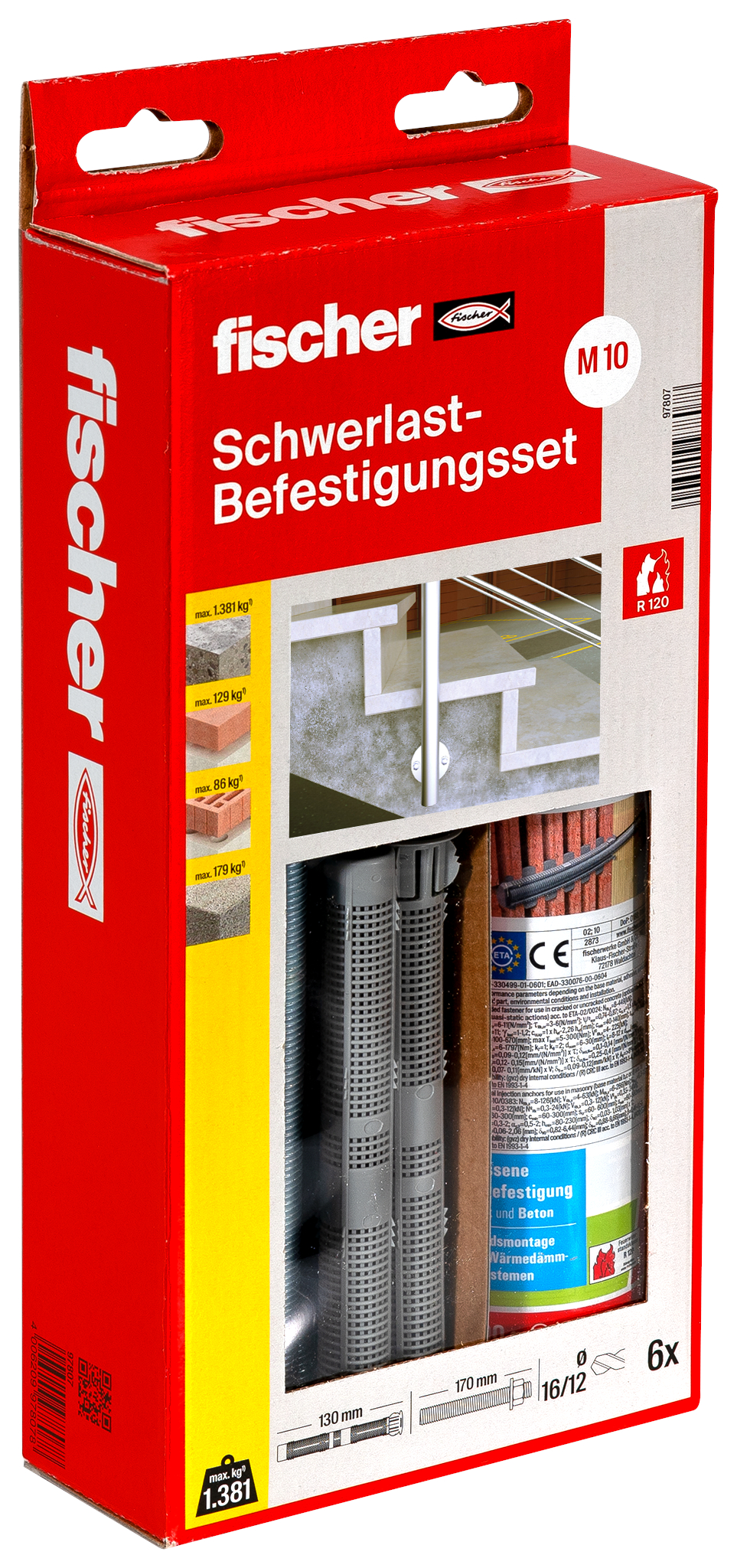 FISCHER DEUTSCHLAND Schwerlastbef.Set 300 T SBS Set M10 FISCHER DEUTSCHLAND Schwerlastbef.Set 300 T SBS Set M10