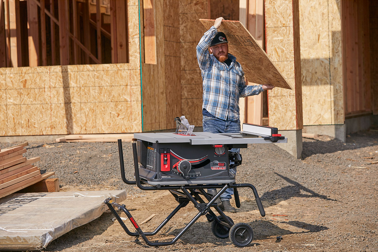 SAWSTOP Jobsite Saw PRO - JSS - inkl. Fahrbares Untergestell