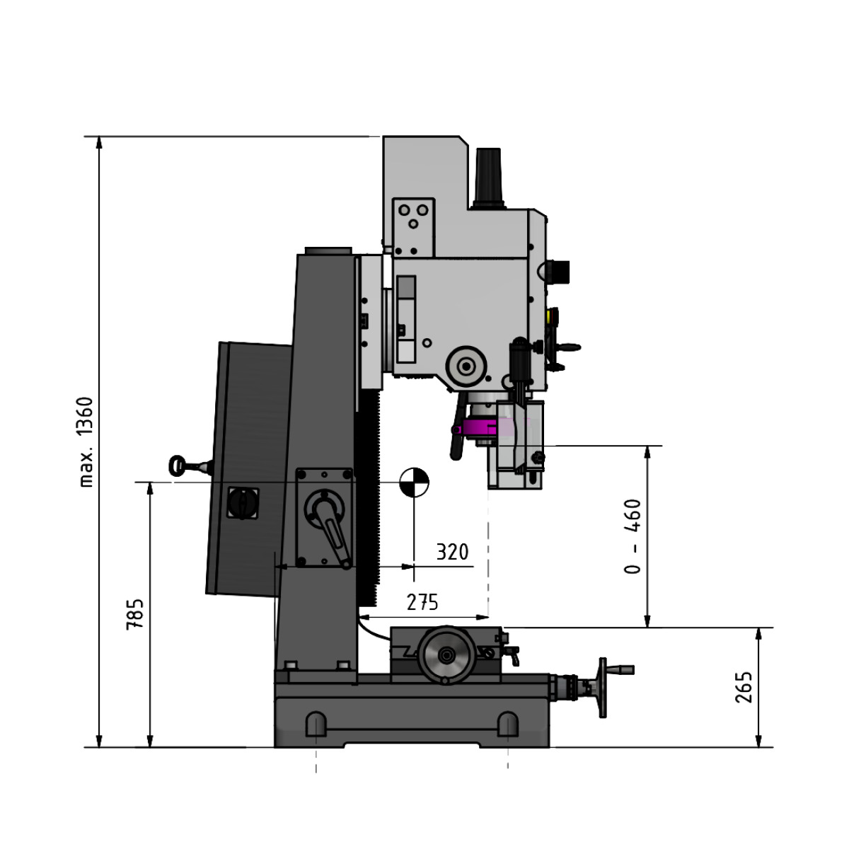 STÜRMER Bohr-Fräsmaschine Optimum OPTImill MB 4SVD STÜRMER Bohr-Fräsmaschine Optimum OPTImill MB 4SVD