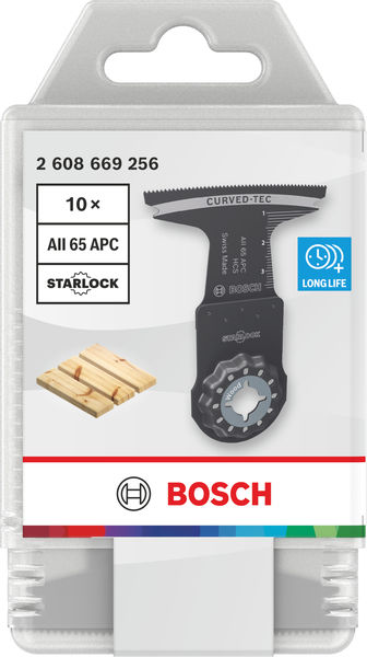 BOSCH AII 65 APC Holz Tauchsägeblatt, Starlock, 65 x 40 mm, 10-tlg. BOSCH AII 65 APC Holz Tauchsägeblatt, Starlock, 65 x 40 mm, 10-tlg.