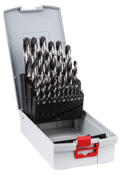 BOSCH HSS-Spiralbohrer-Set PointTeQ, 25-tlg., ProBox, 1-13 mm