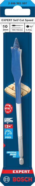 BOSCH EXPERT Self Cut Speed Flachfräsbohrer, 10 x 152 mm