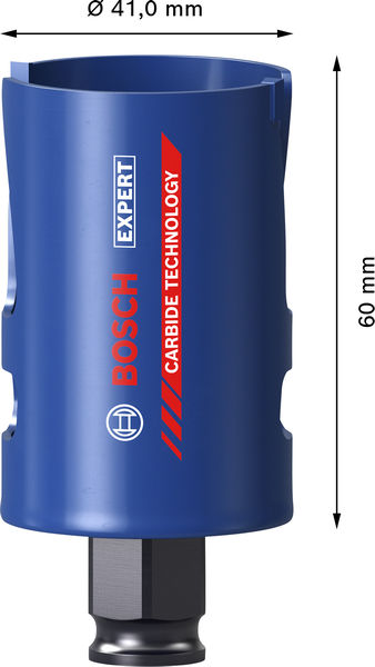 BOSCH EXPERT Construction Material Power Change Plus Lochsäge, 41 x 60 mm