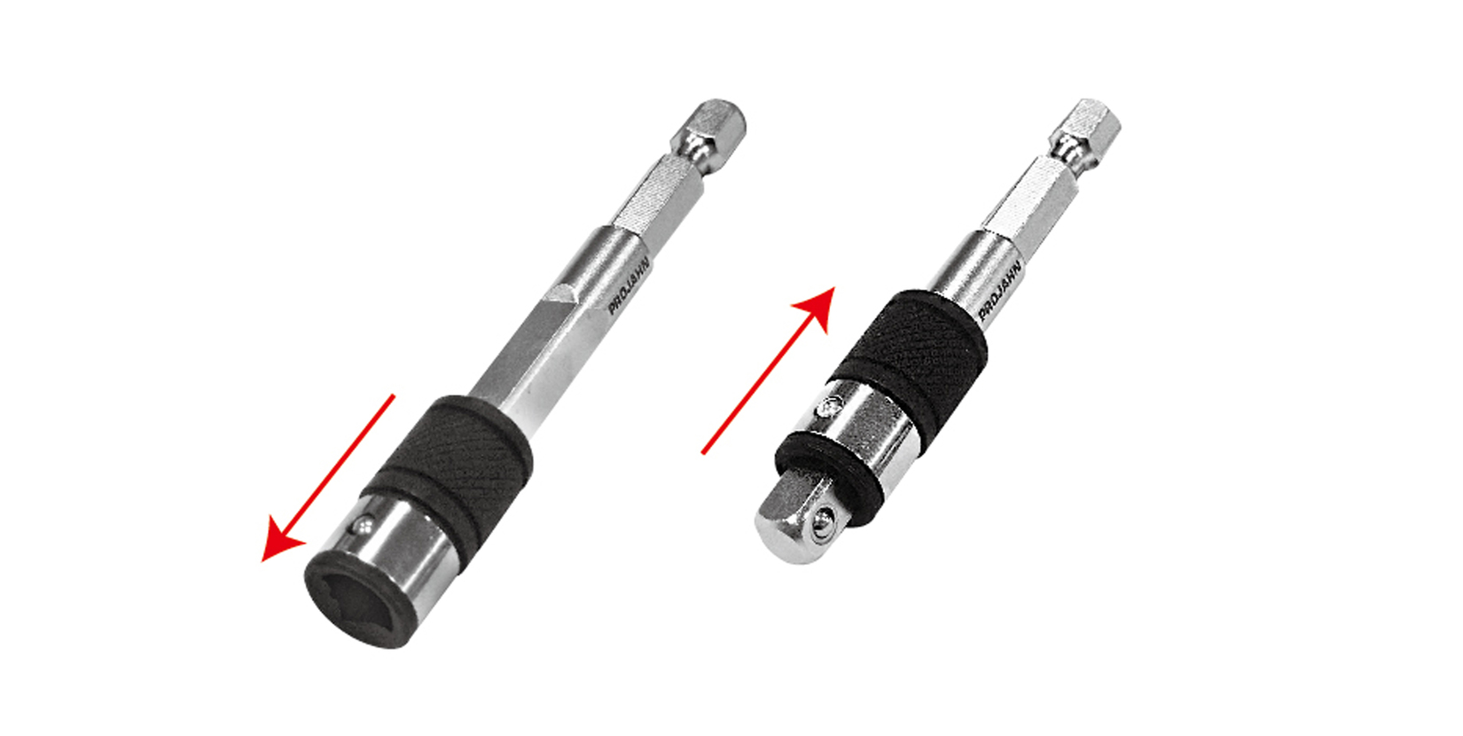 PROJAHN 1/4" 2-in-1 Bit- und Stecknuss-Halter Länge 70 mm