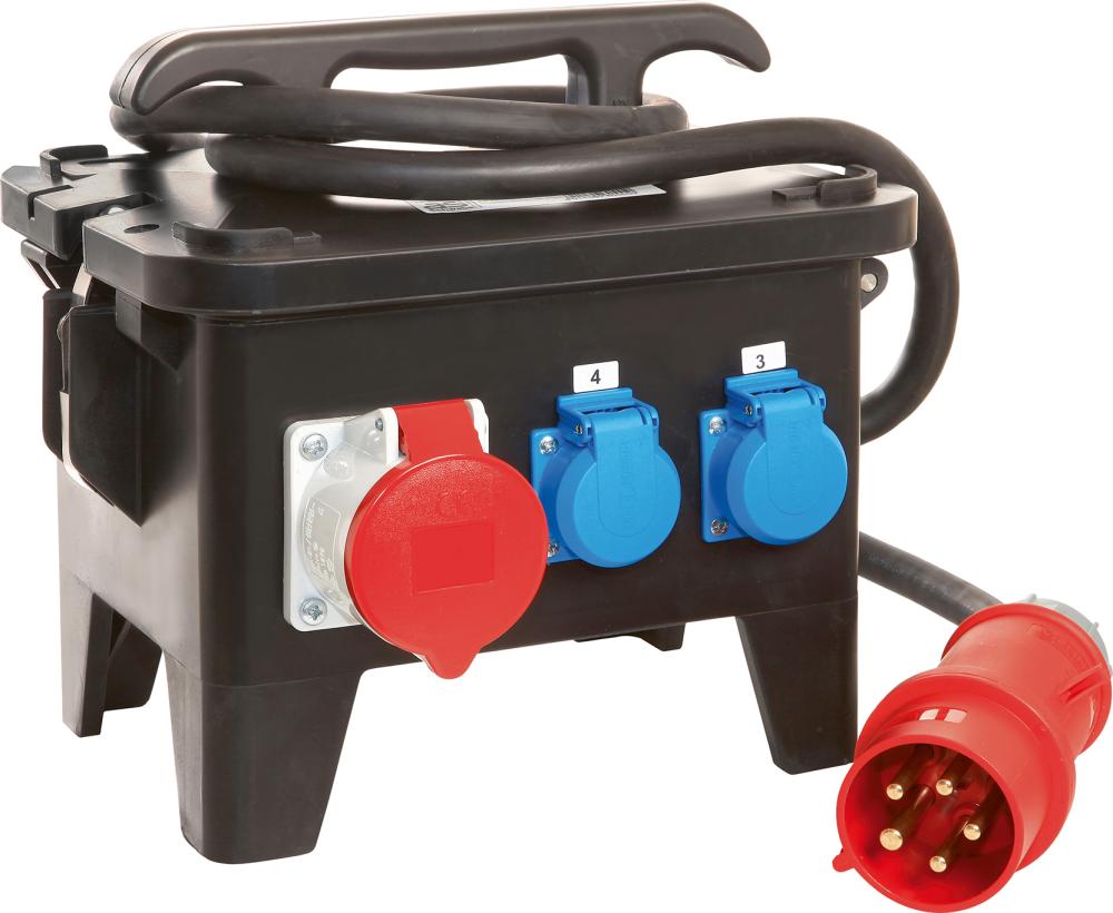 AS SCHWABE TECHNIKPRODUKTE Baustellen-StromverteilerM4 400V aus Vollgummi AS SCHWABE TECHNIKPRODUKTE Baustellen-StromverteilerM4 400V aus Vollgummi