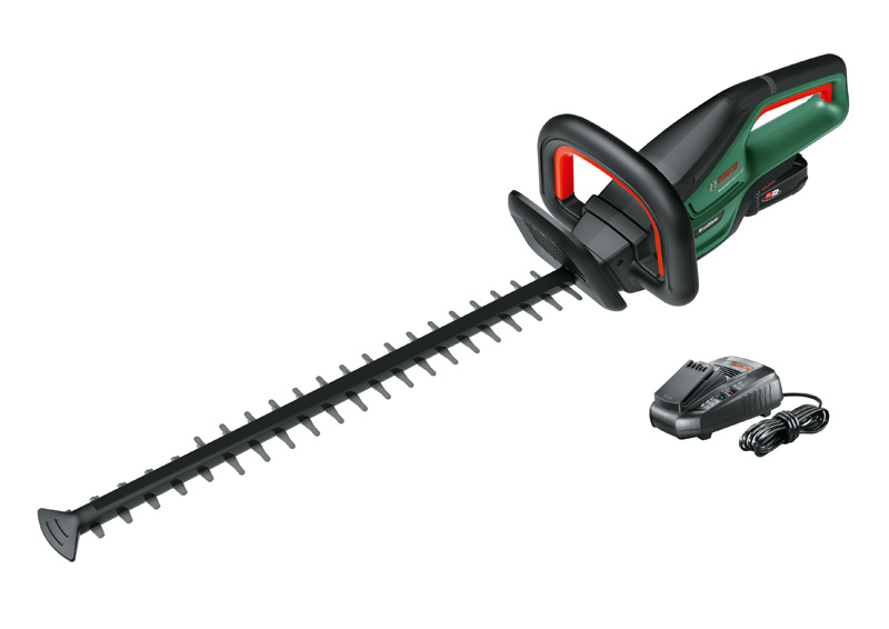 BOSCH Akku-Heckenschere UniversalHedgeCut 18V-55, 1 x Akku PBA 18V 2.5Ah