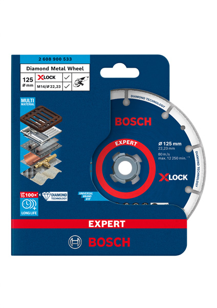 BOSCH EXPERT Diamond Metal Wheel Trennscheibe, X-LOCK, 125x22,23 mm BOSCH EXPERT Diamond Metal Wheel Trennscheibe, X-LOCK, 125x22,23 mm