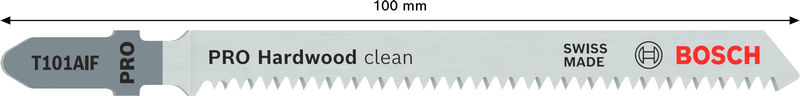 BOSCH PRO Hardwood clean T101AIF Stichsägeblatt, 100 mm, 3-tlg. BOSCH PRO Hardwood clean T101AIF Stichsägeblatt, 100 mm, 3-tlg.