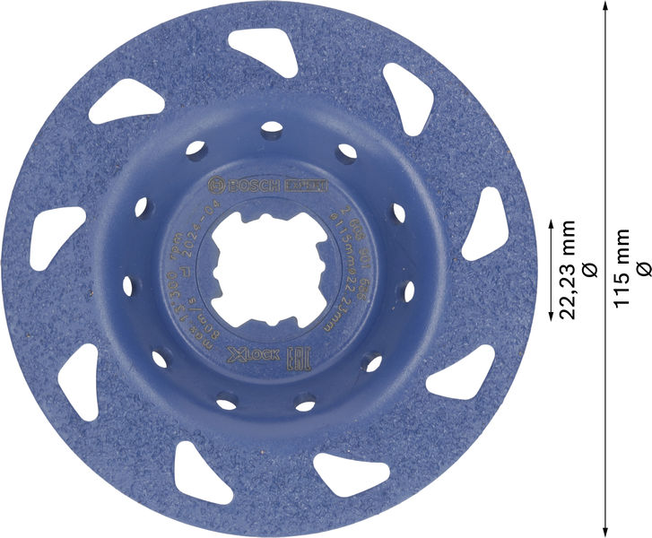 BOSCH EXPERT Multi Material Carbide-Topfscheibe fein, flach, X-LOCK, 115 mm, 22,23 mm BOSCH EXPERT Multi Material Carbide-Topfscheibe fein, flach, X-LOCK, 115 mm, 22,23 mm