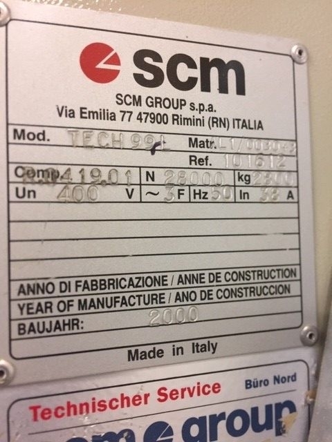 SCM Bearbeitungszentrum CNC Tech 99 L SCM Bearbeitungszentrum CNC Tech 99 L
