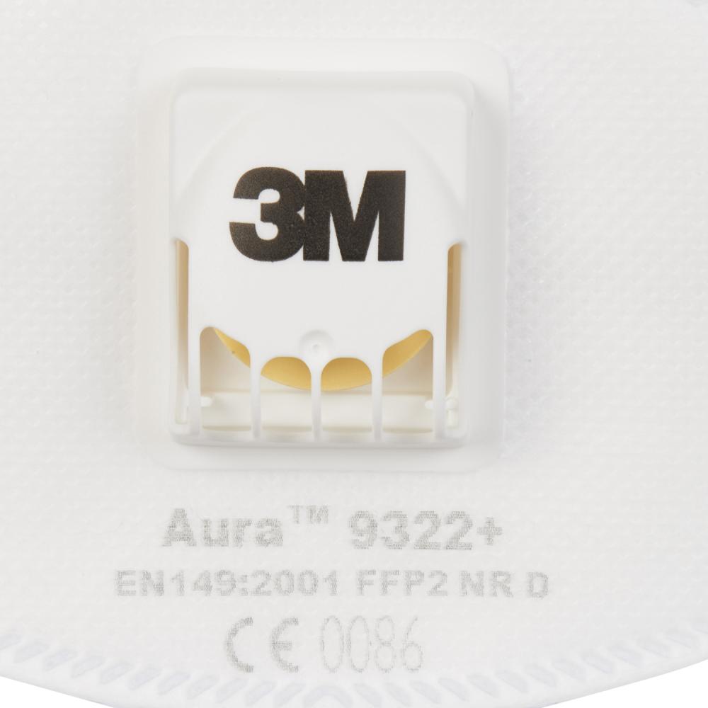 3M Feinstaubmaske Aura 9322+, Generation 3, FFP2 3M Feinstaubmaske Aura 9322+, Generation 3, FFP2